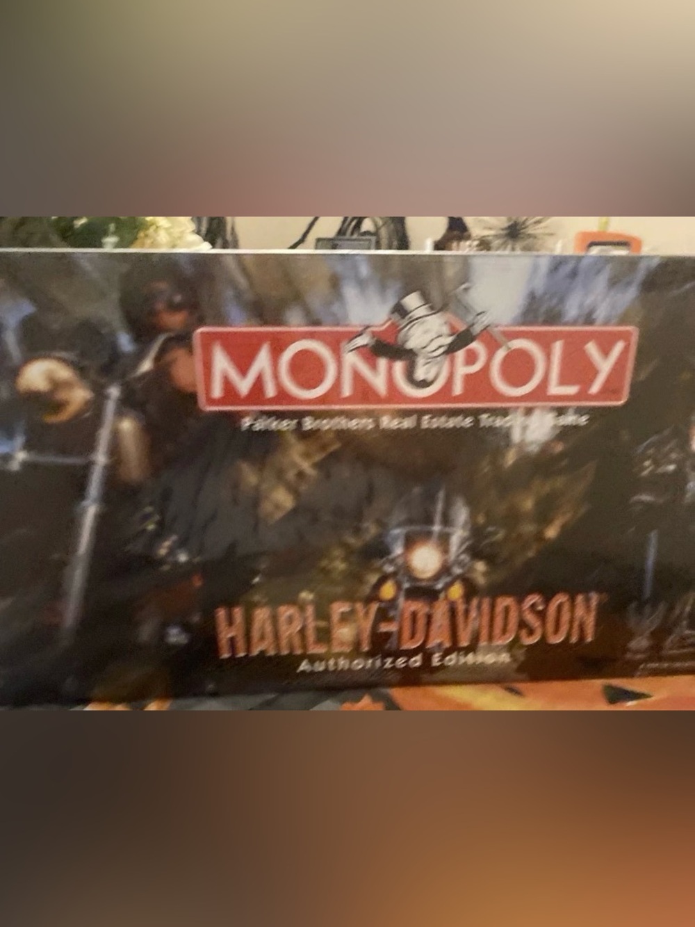 Harley-Davidson Monopoly Game Box - Black & Orange 1997 sealed